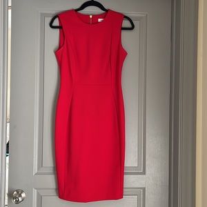 Calvin Klein Sheath Red Dress